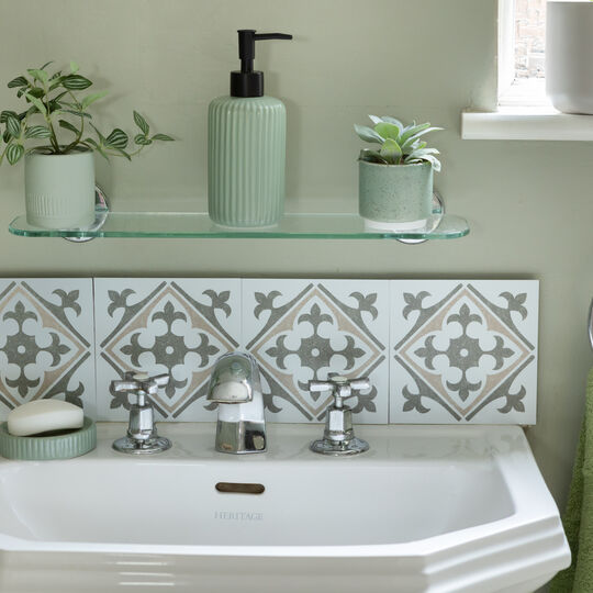 selbstklebende Wandfliesen Wall Tiles Nadia olive (6er Set) image number null